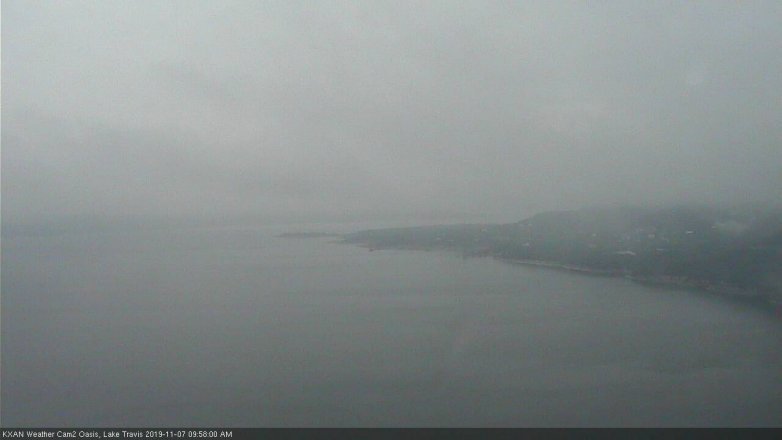 Lake Travis webcam, November 7, 2019 9:00 AM CT