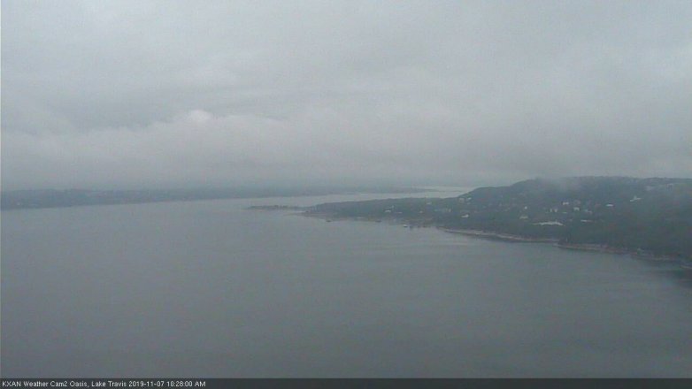 Lake Travis webcam, November 7, 2019 9:30 AM CT