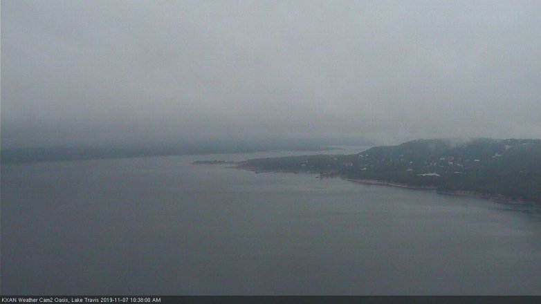Lake Travis webcam, November 7, 2019 9:40 AM CT