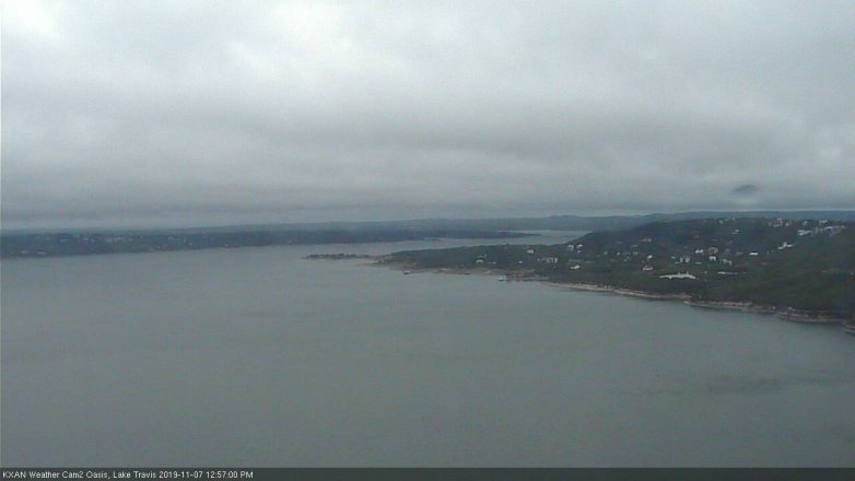 Lake Travis webcam, November 7, 2019 12:00 PM CT