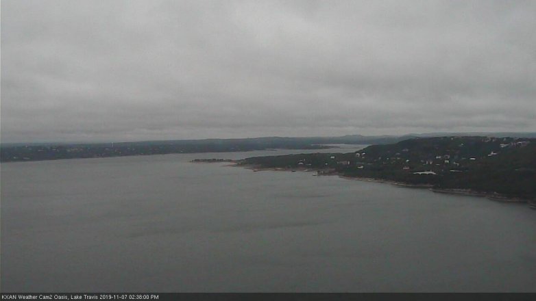 Lake Travis webcam, November 7, 2019 1:40 PM CT