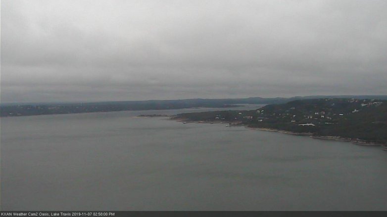 Lake Travis webcam, November 7, 2019 2:00 PM CT