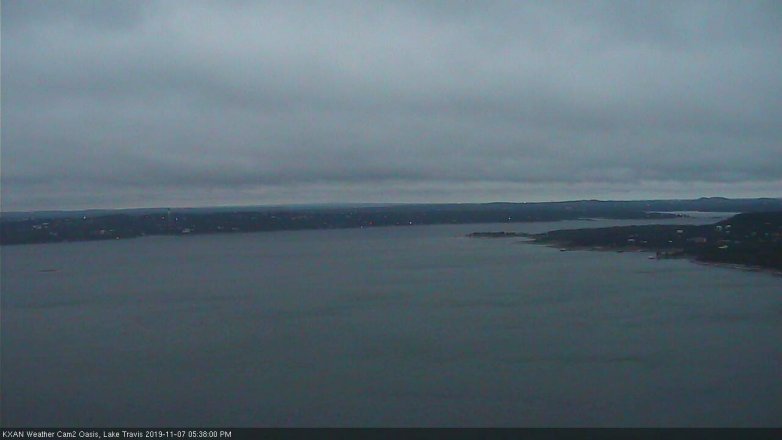 Lake Travis webcam, November 7, 2019 4:40 PM CT