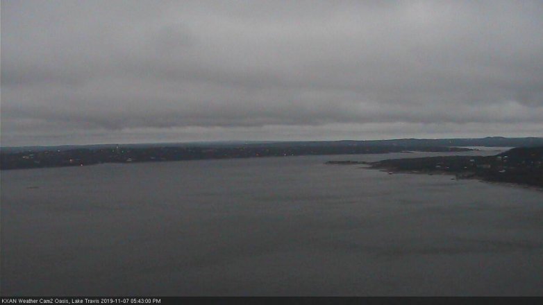 Lake Travis webcam, November 7, 2019 4:45 PM CT