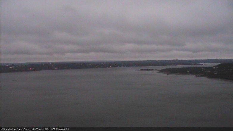 Lake Travis webcam, November 7, 2019 4:50 PM CT