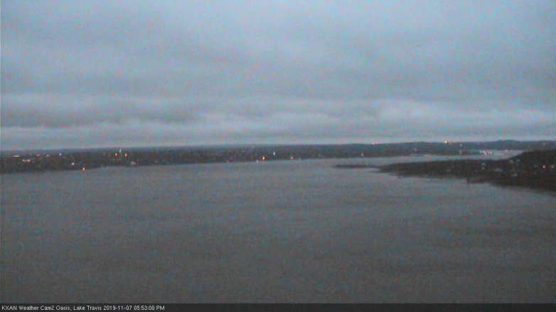 Lake Travis webcam, November 7, 2019 4:55 PM CT