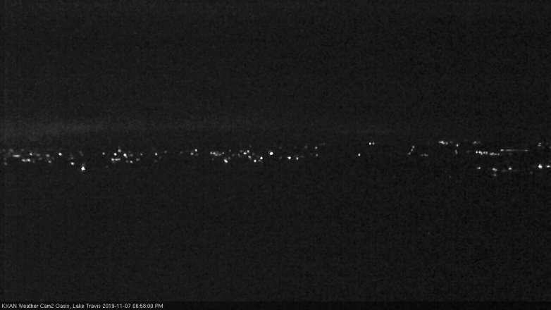 Lake Travis webcam, November 7, 2019 6:00 PM CT