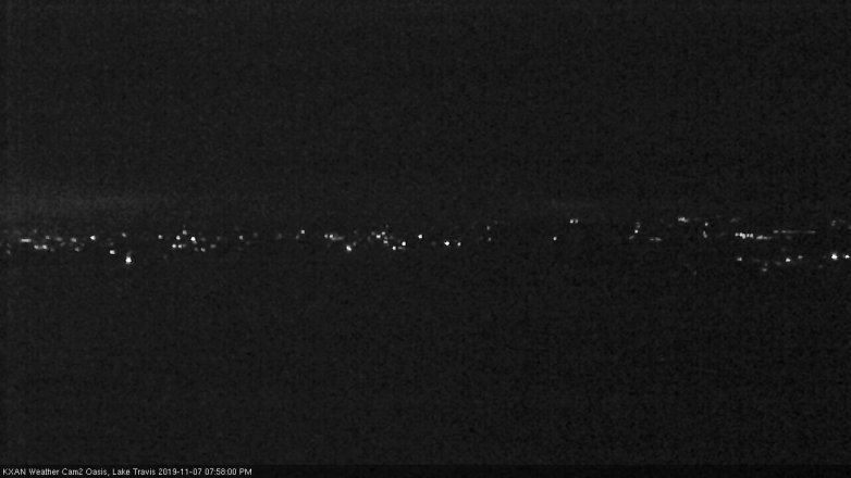 Lake Travis webcam, November 7, 2019 7:00 PM CT
