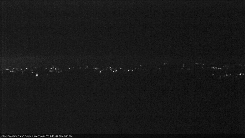 Lake Travis webcam, November 7, 2019 7:45 PM CT