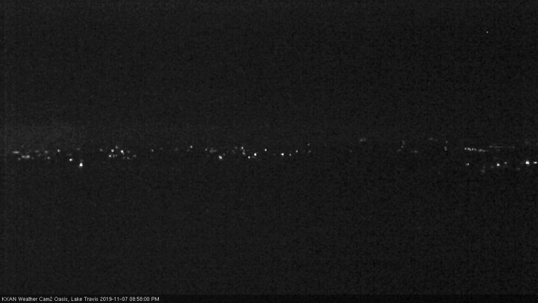Lake Travis webcam, November 7, 2019 8:00 PM CT