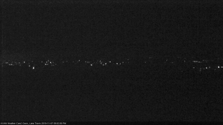 Lake Travis webcam, November 7, 2019 8:05 PM CT