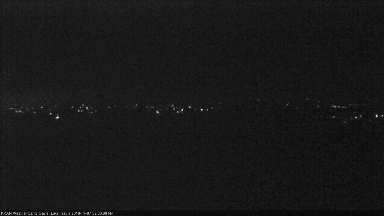 Lake Travis webcam, November 7, 2019 8:10 PM CT