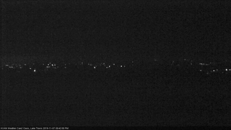 Lake Travis webcam, November 7, 2019 8:45 PM CT