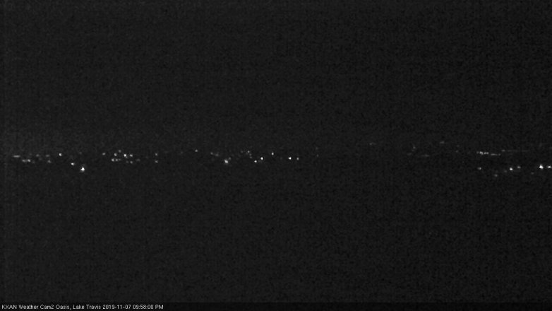 Lake Travis webcam, November 7, 2019 9:00 PM CT