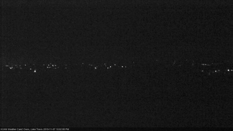 Lake Travis webcam, November 7, 2019 9:05 PM CT