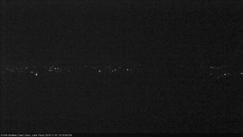 Lake Travis webcam, November 7, 2019 9:20 PM CT