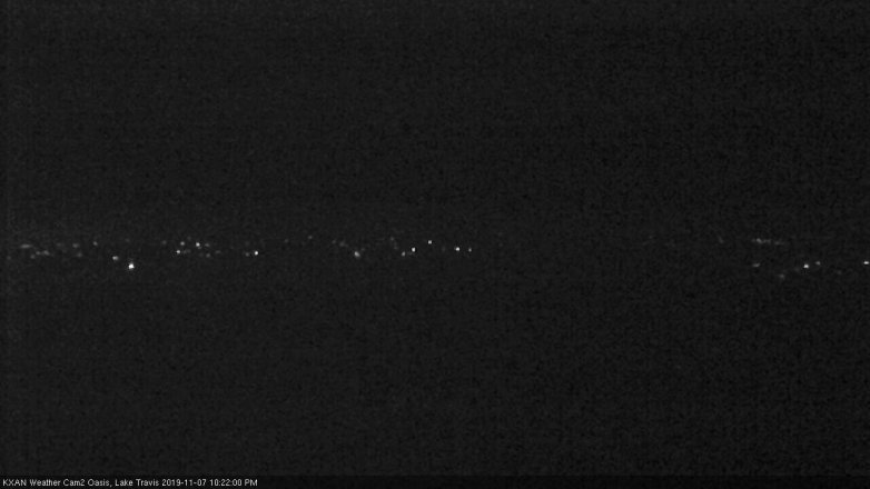 Lake Travis webcam, November 7, 2019 9:25 PM CT