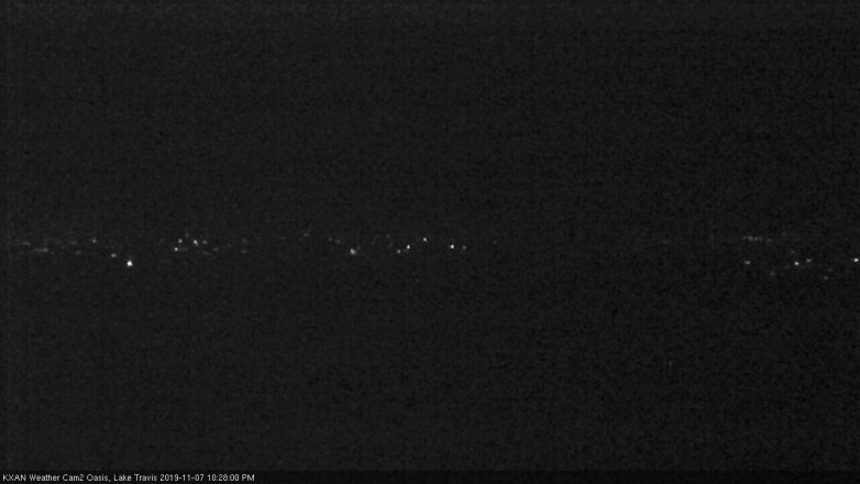 Lake Travis webcam, November 7, 2019 9:30 PM CT
