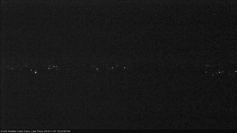 Lake Travis webcam, November 7, 2019 9:35 PM CT