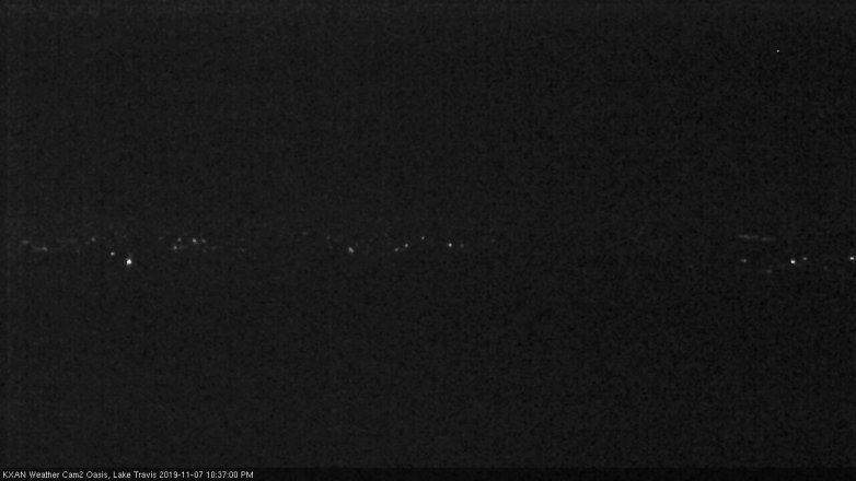 Lake Travis webcam, November 7, 2019 9:40 PM CT