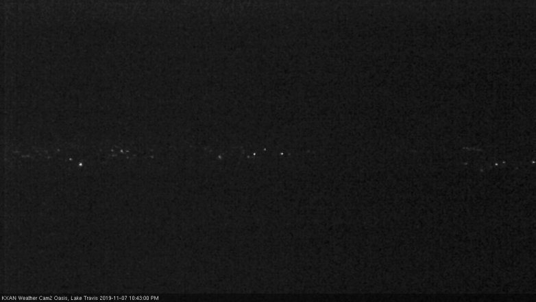 Lake Travis webcam, November 7, 2019 9:45 PM CT