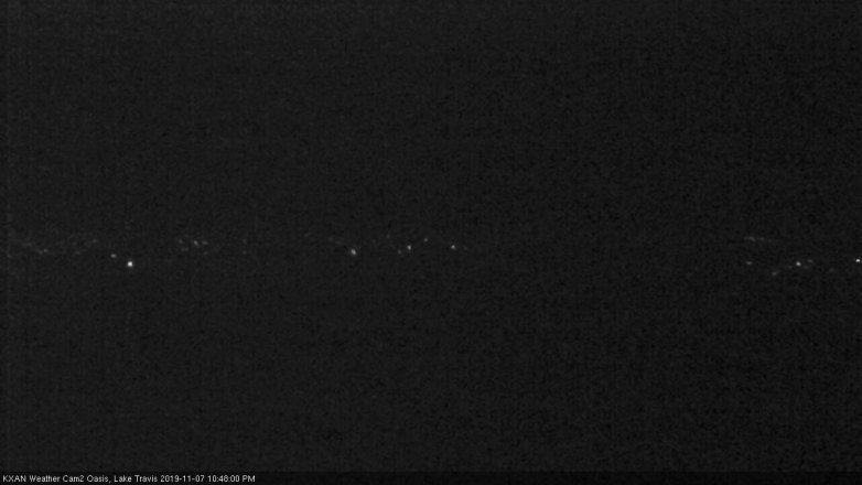 Lake Travis webcam, November 7, 2019 9:50 PM CT