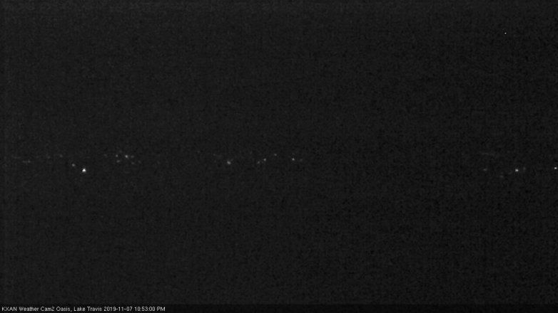 Lake Travis webcam, November 7, 2019 9:55 PM CT