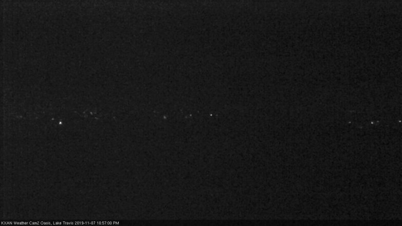 Lake Travis webcam, November 7, 2019 10:00 PM CT