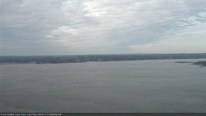 Lake Travis webcam, November 12, 2019 9:00 AM CT