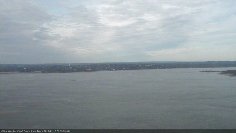 Lake Travis webcam, November 12, 2019 9:05 AM CT