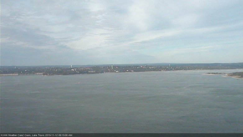 Lake Travis webcam, November 12, 2019 9:20 AM CT