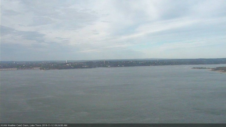 Lake Travis webcam, November 12, 2019 9:25 AM CT