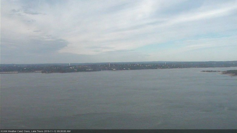 Lake Travis webcam, November 12, 2019 9:40 AM CT