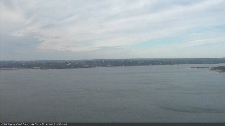 Lake Travis webcam, November 12, 2019 9:45 AM CT