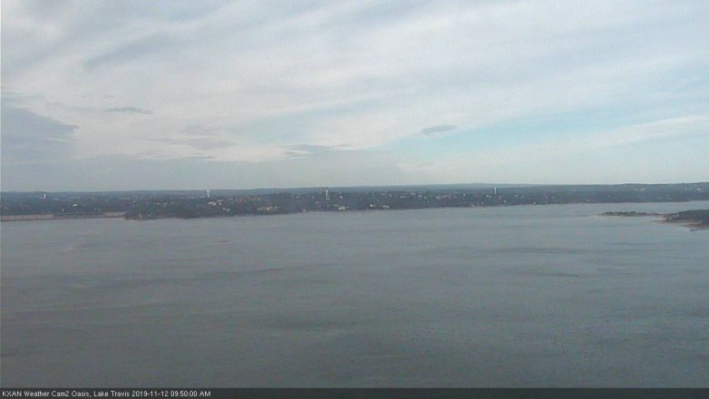 Lake Travis webcam, November 12, 2019 9:50 AM CT