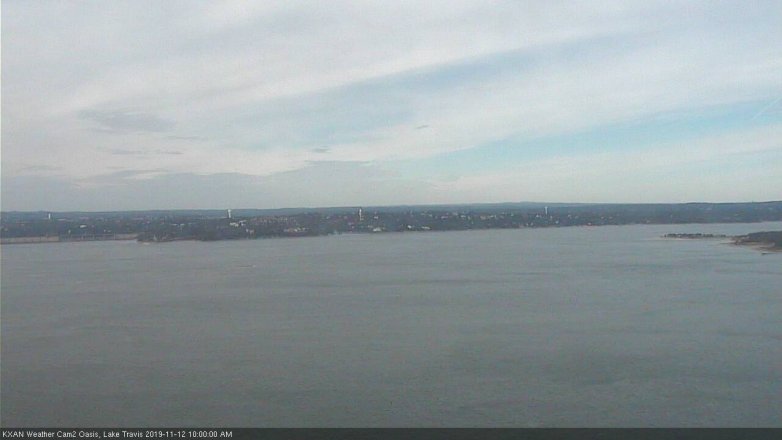 Lake Travis webcam, November 12, 2019 10:00 AM CT