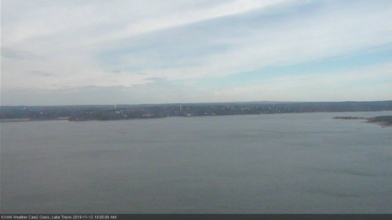 Lake Travis webcam, November 12, 2019 10:05 AM CT