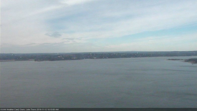 Lake Travis webcam, November 12, 2019 10:10 AM CT