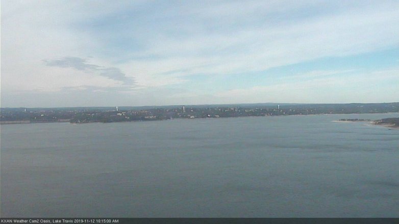 Lake Travis webcam, November 12, 2019 10:15 AM CT