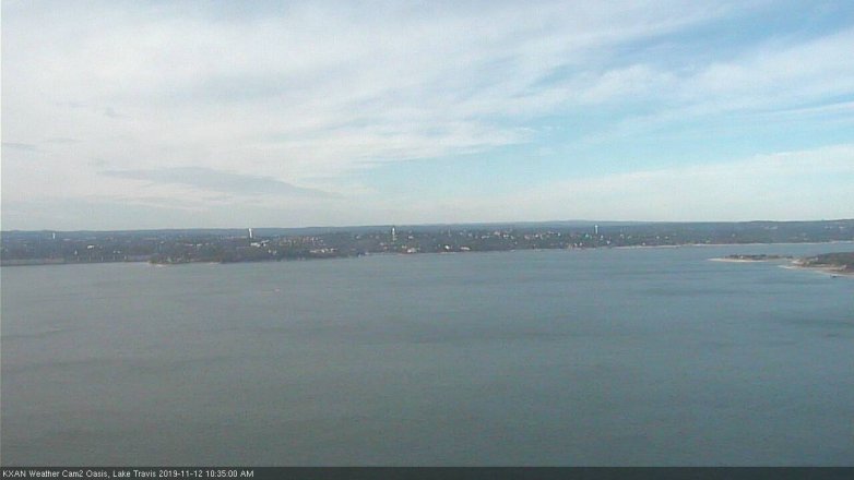 Lake Travis webcam, November 12, 2019 10:35 AM CT