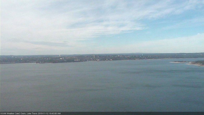 Lake Travis webcam, November 12, 2019 10:45 AM CT