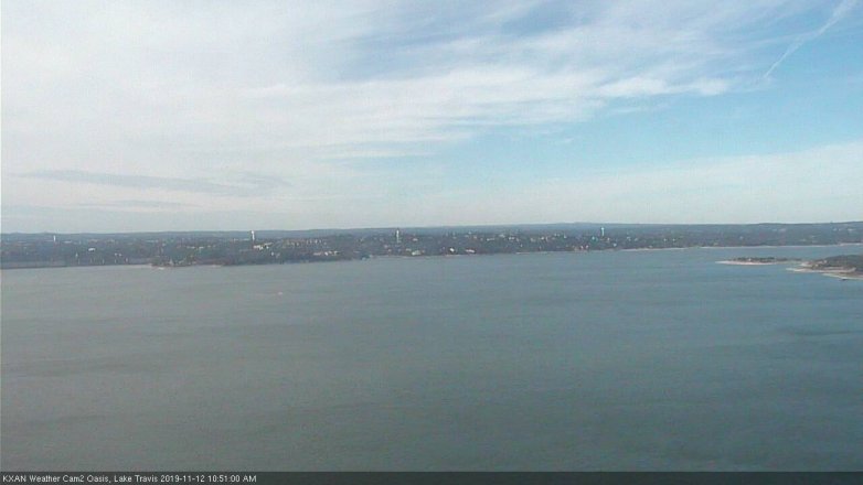 Lake Travis webcam, November 12, 2019 10:50 AM CT