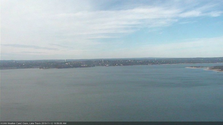 Lake Travis webcam, November 12, 2019 10:55 AM CT