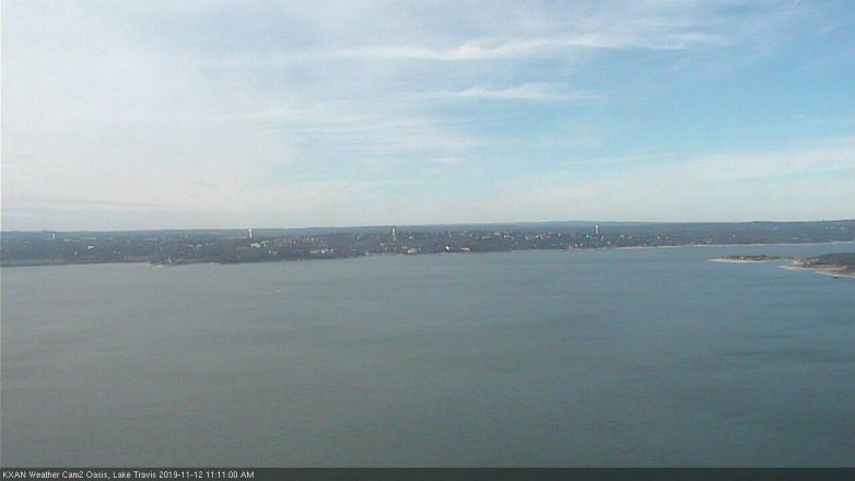 Lake Travis webcam, November 12, 2019 11:10 AM CT