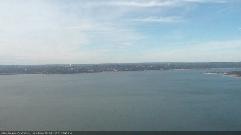 Lake Travis webcam, November 12, 2019 11:15 AM CT