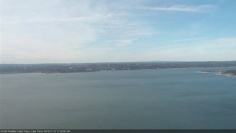 Lake Travis webcam, November 12, 2019 11:20 AM CT