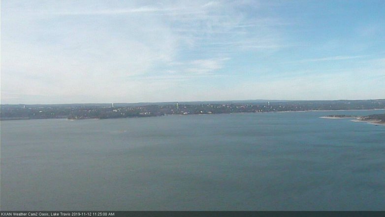 Lake Travis webcam, November 12, 2019 11:25 AM CT