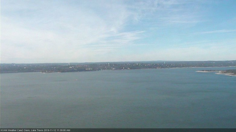 Lake Travis webcam, November 12, 2019 11:30 AM CT