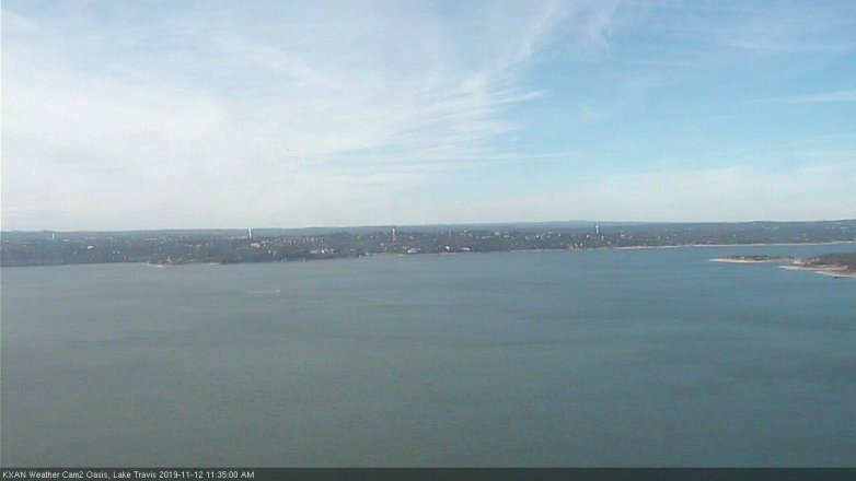 Lake Travis webcam, November 12, 2019 11:35 AM CT