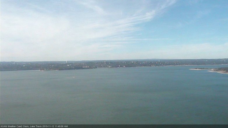 Lake Travis webcam, November 12, 2019 11:40 AM CT